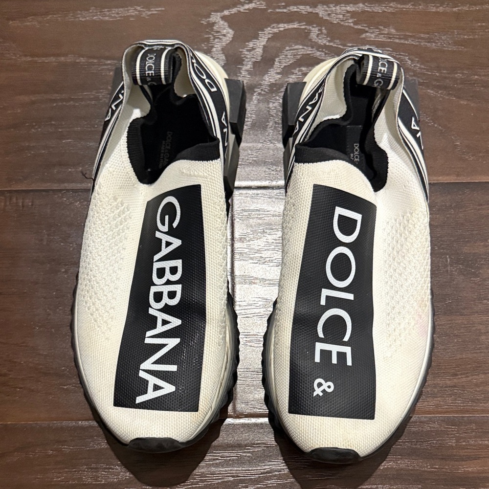 Dolce & Gabbana women’s  Black and White Logo Sneakers